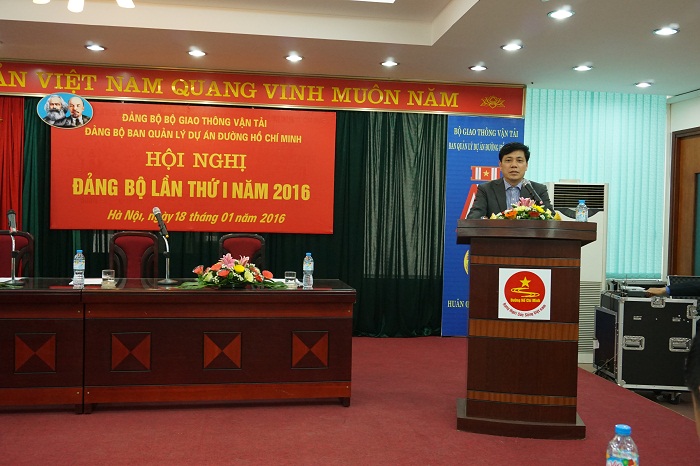 Đảng bộ Ban QLDA đường Hồ Chí Minh triển khai nhiệm vụ công tác năm 2016