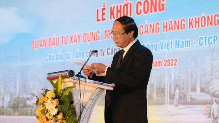 Phó Thủ tướng Lê Văn Thành phát lệnh khởi công mở rộng sân bay Điện Biên
